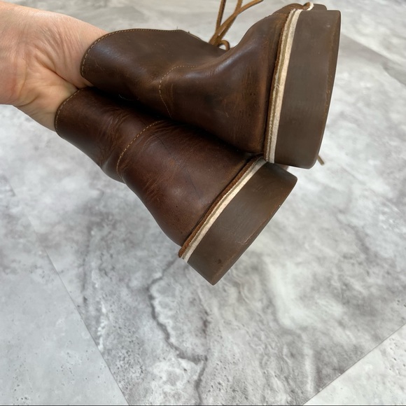 Clarks Bushacre 3 Chukka Boot Size 10.5 15522 Brown Leather Shoes - Picture 4 of 8